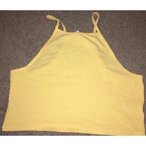 Yellow H&M Crop Top